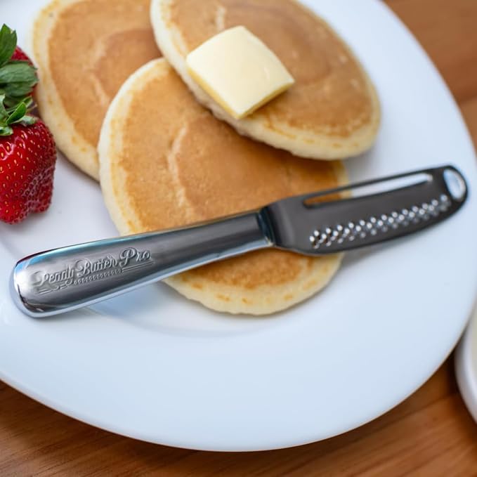 Ready Butter Pro 3-in-1 18/10 Stainless Steel Butter Knife & Cheese Slicer | - Image 3