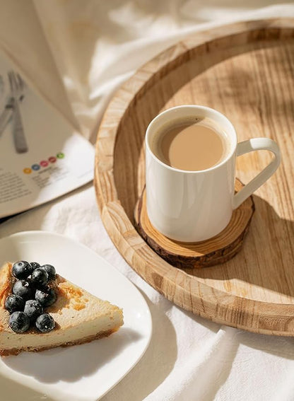 Sweese White Coffee Mug, Porcelain 11 Oz Coffee Mugs Set of 6, Ceramic Coffee - Image 5
