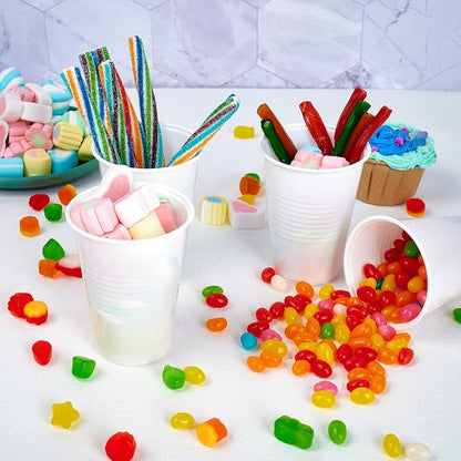 Lilymicky 500 Pack 9 oz White Plastic Cups, Disposable Drinking Cups | Non-slip - Image 6