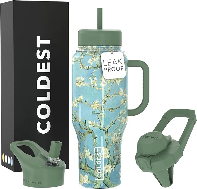 Coldest Tumbler with Handle and Straw by Coldest