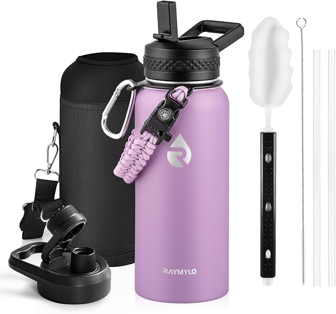 RAYMYLO Insulated Water Bottle 32 oz, Triple Wall Vacuum Stainless Steel | by RAYMYLO