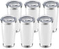 20oz Tumbler Bulk with Lid Stainless Steel Tumblers, 6 Pack | Leak Proof Lid by Unknown