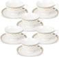 fanquare Blue Lace Teacup and Saucers Set by fanquare