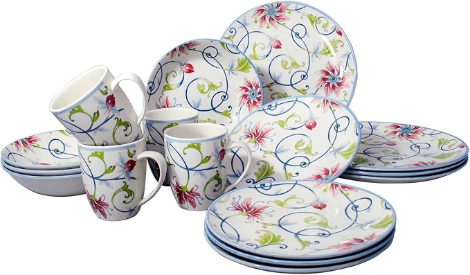 16-Piece Porcelain Dinnerware Set - Image 8