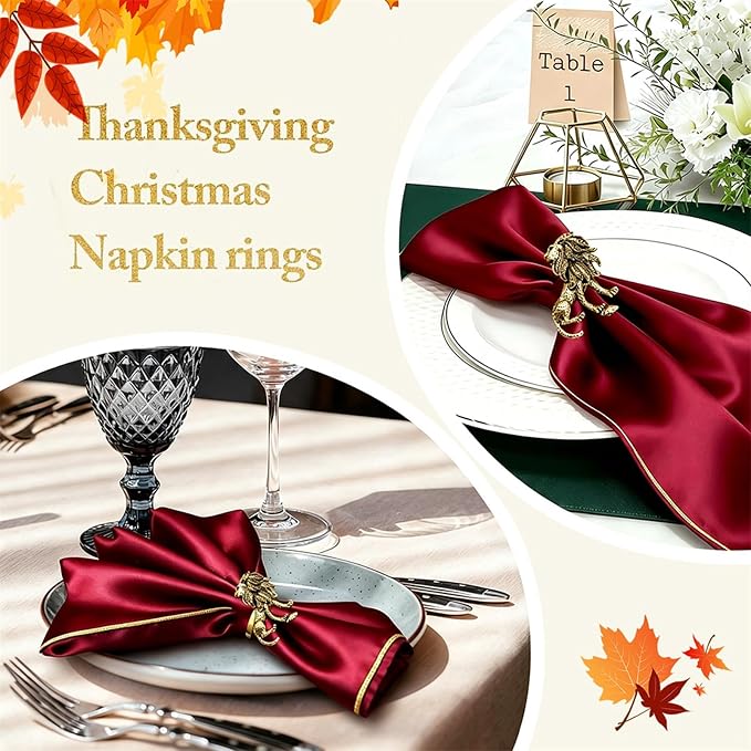 Animal Lion Napkin Rings Set of 6 Africa Leopard Napkin Holder - Image 5