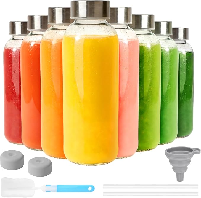 Sursip 16 oz Glass Juice Bottles by Sursip%C2%AE