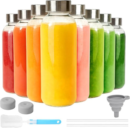 Sursip 16 oz Glass Juice Bottles by Sursip%C2%AE