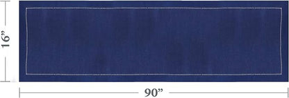 SARO LIFESTYLE Hemstitched Border Table Runner - Image 4