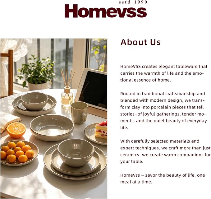 HomeVSS 20-Piece Dinnerware Set - Image 8