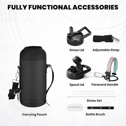 RAYMYLO Insulated Water Bottle 32 oz, Triple Wall Vacuum Stainless Steel | - Image 6