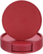 uxcell 1 Set Leather Coasters for Drinks, Drink Coasters by uxcell