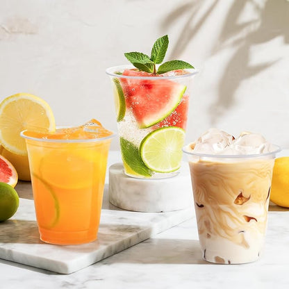 BYSNOW 12 oz Clear Plastic Cups - Image 7