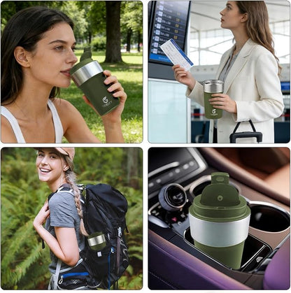 17oz Insulated Travel Coffee Mug, Stainless Steel Cup - Image 6