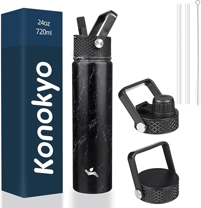 Konokyo 24 oz Insulated Stainless Steel Water Bottle by Konokyo