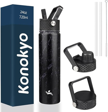 Konokyo 24 oz Insulated Stainless Steel Water Bottle by Konokyo