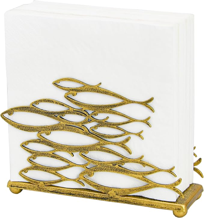 OwlGift Fish Design Napkin Holder, Ocean Serviette Dispenser, Marine Cocktail - Image 8