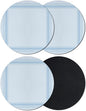 Light Blue Grid Coasters Set of 4 Absorbent Coasters by Unknown