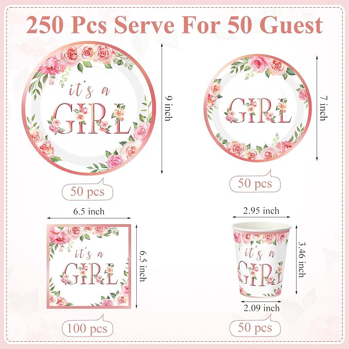 Funnymoom 250 Pcs Baby Shower Decoration - Image 3