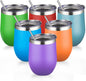 12oz/6 Pack Stainless Steel Wine Tumbler by GUDEMAO