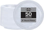 Clear Solid Color Premium Heavy Weight Plastic Dinner Plate 50 Count by HannaKSignature