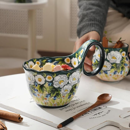 ALMA 16oz Soup Bowl with Handle Microwave Safe, Soup Bowl - Image 5