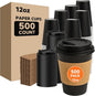 METAPRINT 500 Pack 12 oz Disposable Coffee Cups by METAPRINT