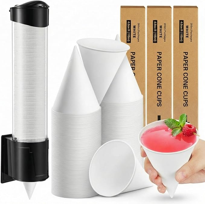 Roshtia 600 Pcs 4 oz Snow Cone Cups Disposable by Roshtia