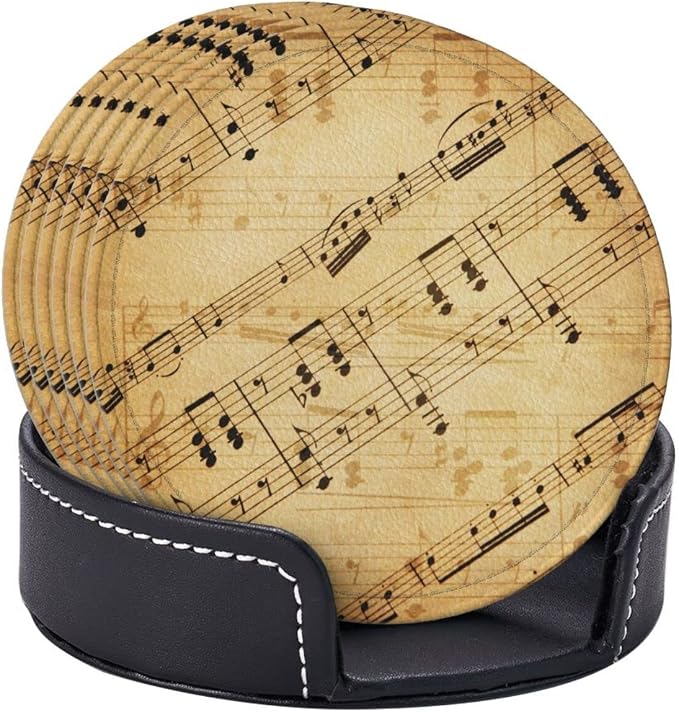 6 Pcs Leather Coasters for Drinks - Image 2