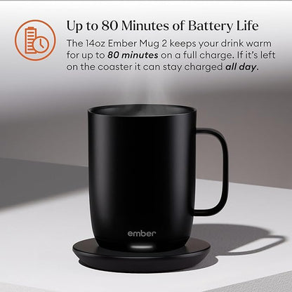 Ember Temperature Control Smart Mug 2, 14 Oz, App-Controlled Heated Coffee Mug - Image 3
