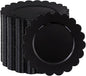 SUT 72 PCS Black Plastic Plates - 7.5 Inch Plates Disposable Heavy Duty，Plastic Plates for Party, Dessert & Celebrations
