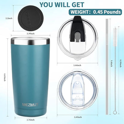 MEZMUT 20oz Insulated Tumbler Travel Coffee Mug - Image 3