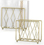 2 Pack Gold Napkin Holders for Table, Metal Set for Kitchen Counter | Two by LWSFF