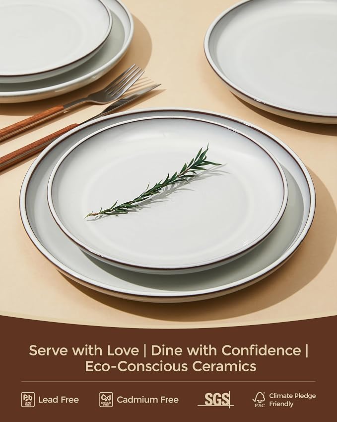 24 Piece Stoneware Dinnerware Set - Image 6