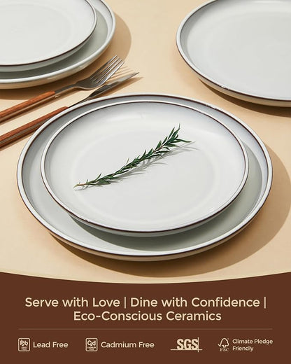 24 Piece Stoneware Dinnerware Set - Image 6
