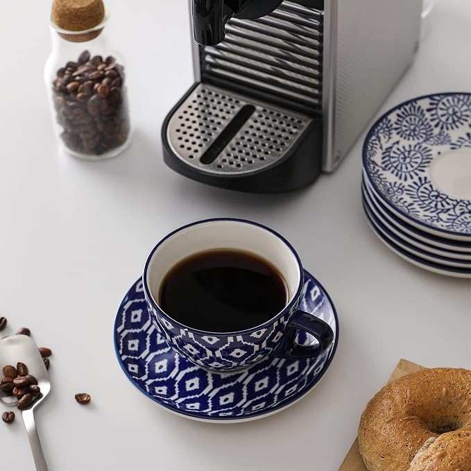 Selamica Ceramic 8 oz Cappuccino Cup Set - Image 4