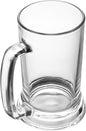 Restaurantware-Vetri 16 Ounce Beer Mugs, 6 Dishwashable Beer Glasses With Handle - No-Lead, Heavy Base, Clear Glass Large Stiens, For Pubs, Bars, Restaurants, Home, Hotel, Or Hosting Parties