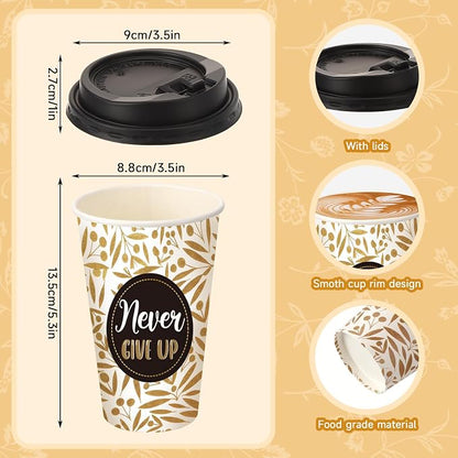 50 Pack 16 oz Disposable Coffee Cups - Image 3