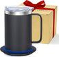 Coffee Warmer Mug Set for Desk, Self Heating Coffee Cup by ZhengluTechnology