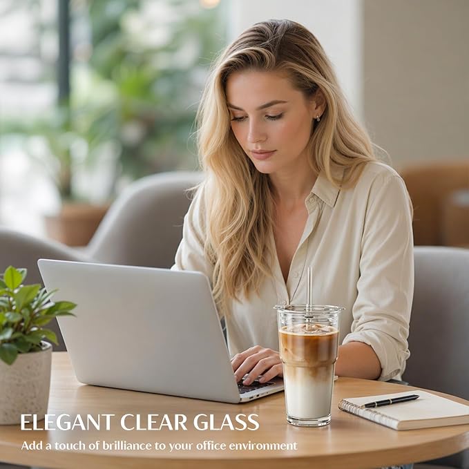 INSETLAN 20 oz Glass Tumbler - Image 7