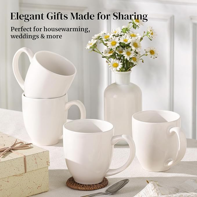 DOWAN Coffee Mugs, 16 oz Ceramic Coffee Cups - Image 7