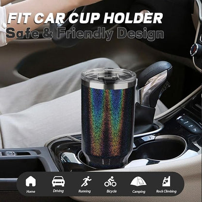 40 oz Tumbler with Lids and Straws, Stainless Steel Insulated Coffee Tumbler - Image 7
