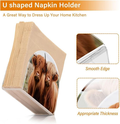 Napkin Holder, Highland Cows Napkin Holder - Image 3