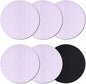 Purple White Stripe Coasters Set of 6, Modern Minimalist Geometric Striped Soft by PIEPLE