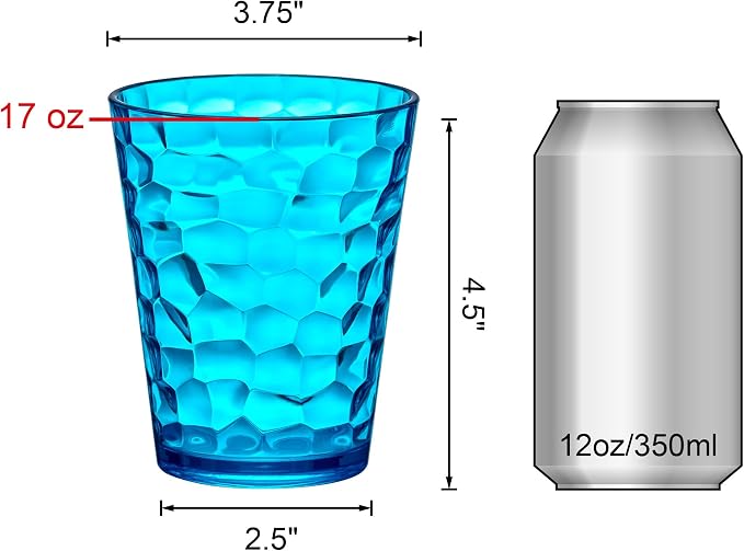 Amazing Abby - Iceberg - 16-Ounce Plastic Tumblers, Plastic Drinking Glasses - Image 5