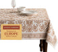 Maison d' Hermine Table Cloth Rectangle Table 100% Cotton 60 x 108 Inches Fall Tablecloth Reusable Everyday Use for Thanksgiving Christmas Decorations Dining Farmhouse Party (Allure)