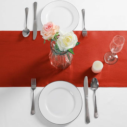 Manyshofu Rust Satin Table Runner 12x108 - Image 2