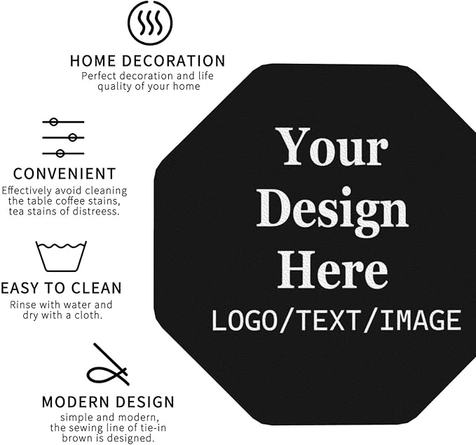 Custom Leather Coasters with Logo Personalized Coasters Bulk | Customized - Image 4