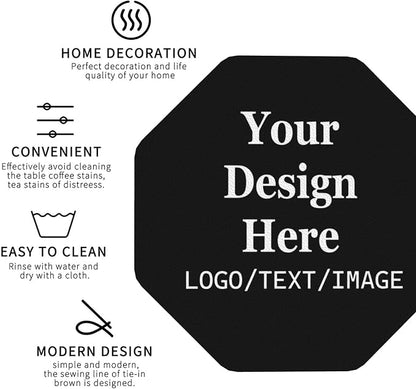 Custom Leather Coasters with Logo Personalized Coasters Bulk | Customized - Image 4