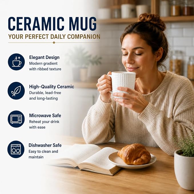 Large Coffee Mugs, 20 oz Ceramic Coffee Cups - Image 2