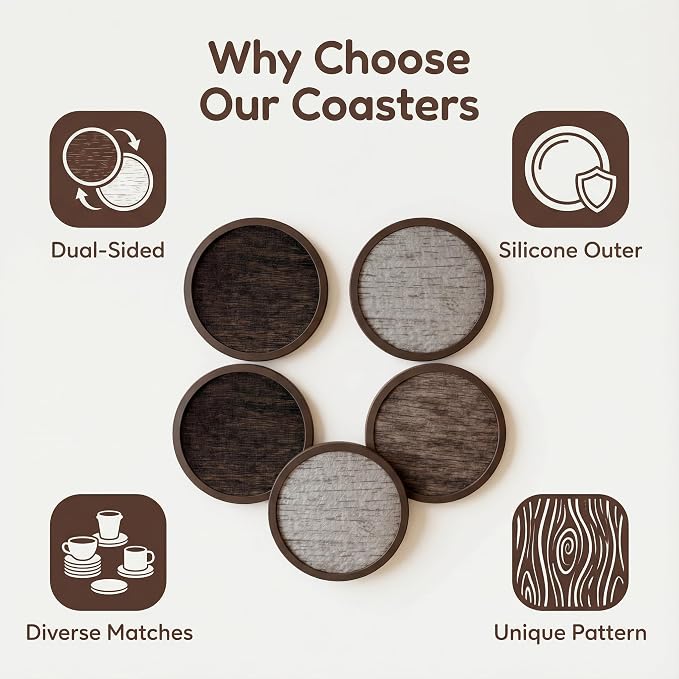 Absorbent Coasters for Drinks - Image 5